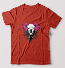 Load image into Gallery viewer, Ram Skull T-Shirt for Men-Brick Red-Ektarfa.online
