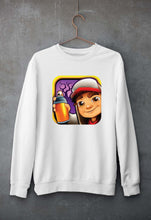 Load image into Gallery viewer, Subway Surfers Unisex Sweatshirt for Men/Women-S(40 Inches)-White-Ektarfa.online
