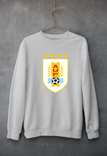 Uruguay Football Unisex Sweatshirt for Men/Women-Grey Melange-Ektarfa.online