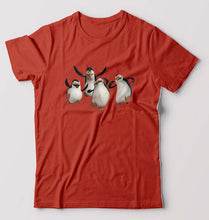 Load image into Gallery viewer, Penguins of Madagascar T-Shirt for Men-Brick Red-Ektarfa.online
