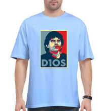 Load image into Gallery viewer, Diego Maradona Oversized T-Shirt for Men-Baby Blue-Ektarfa.online
