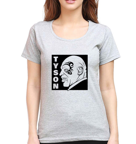 Mike Tyson T-Shirt for Women-Grey Melange-Ektarfa.online