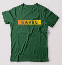 Load image into Gallery viewer, Gabru T-Shirt for Men-S(38 Inches)-Bottle Green-Ektarfa.online
