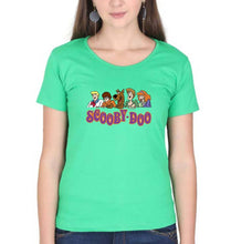Load image into Gallery viewer, Scooby Doo T-Shirt for Women-XS(32 Inches)-Flag Green-Ektarfa.online
