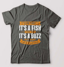 Load image into Gallery viewer, Fishing T-Shirt for Men-Charcoal-Ektarfa.online
