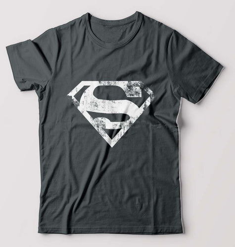Superman Superhero T-Shirt for Men-Steel grey-Ektarfa.online