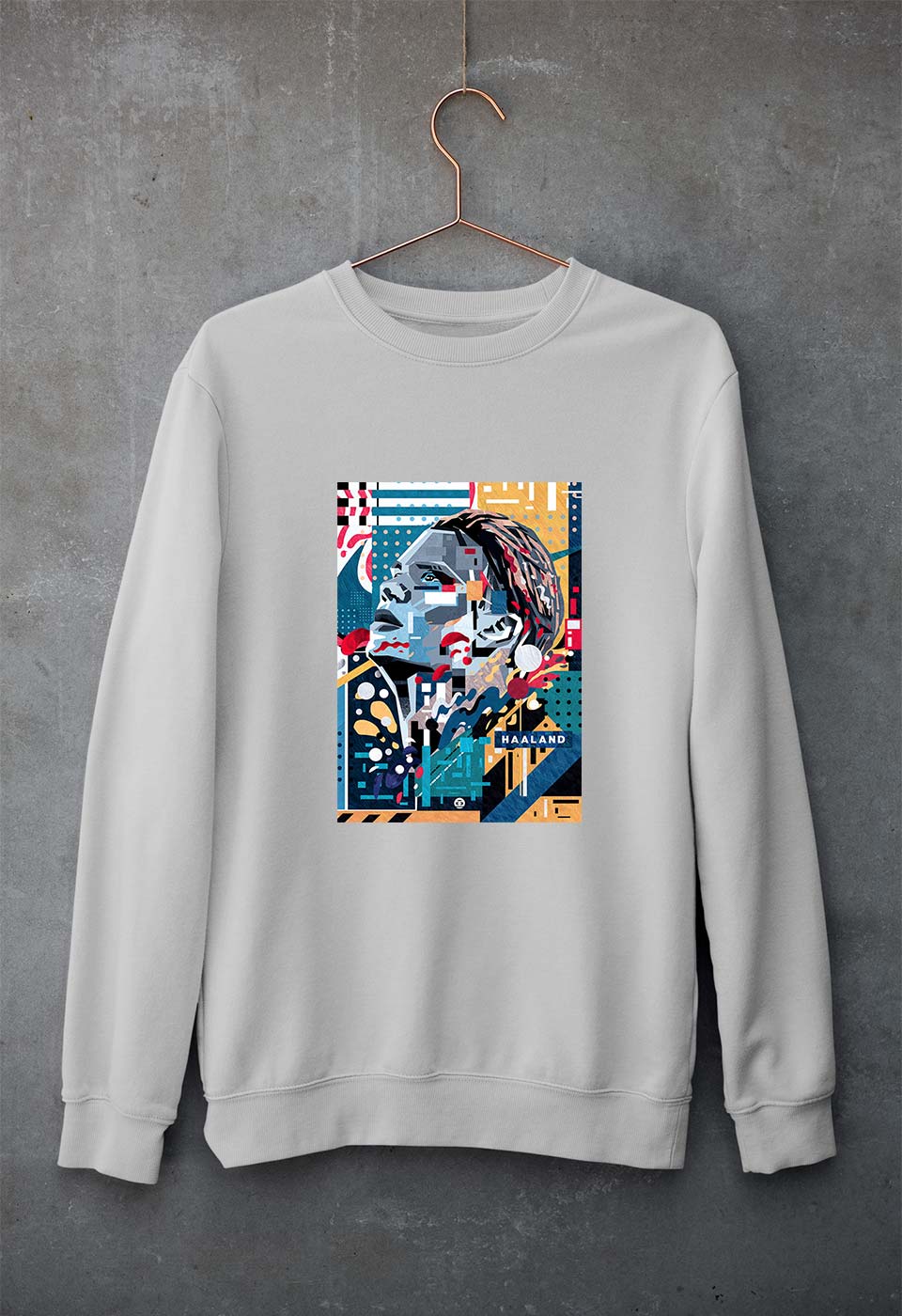 Erling Haaland Unisex Sweatshirt for Men/Women-Grey Melange-Ektarfa.online