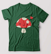 Load image into Gallery viewer, Mushroom T-Shirt for Men-Bottle Green-Ektarfa.online
