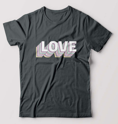 Love T-Shirt for Men-Steel grey-Ektarfa.online
