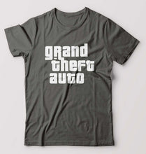 Load image into Gallery viewer, Grand Theft Auto (GTA) T-Shirt for Men-S(38 Inches)-Charcoal-Ektarfa.online

