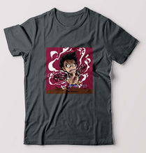 Load image into Gallery viewer, Monkey D. Luffy T-Shirt for Men-S(38 Inches)-Steel Grey-Ektarfa.online
