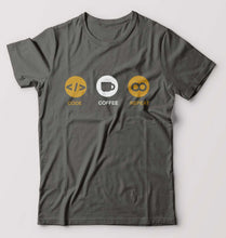 Load image into Gallery viewer, Coder T-Shirt for Men-Charcoal-Ektarfa.online
