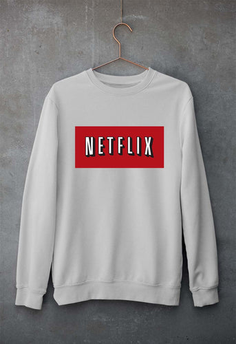 Netflix Unisex Sweatshirt for Men/Women-Grey Melange-Ektarfa.online