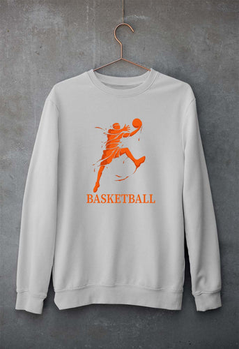 NBA Basketball Unisex Sweatshirt for Men/Women-Grey Melange-Ektarfa.online