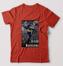 Load image into Gallery viewer, Diego Maradona T-Shirt for Men-Brick Red-Ektarfa.online
