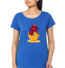 Load image into Gallery viewer, Dragon T-Shirt for Women-XS(32 Inches)-Royal Blue-Ektarfa.online
