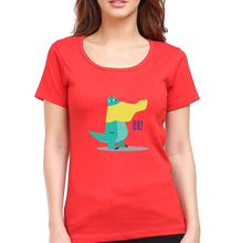 Load image into Gallery viewer, Crocodile T-Shirt for Women-Red-Ektarfa.online
