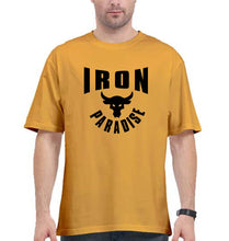 Load image into Gallery viewer, Iron Paradise Oversized T-Shirt for Men-Golden Yellow-Ektarfa.online
