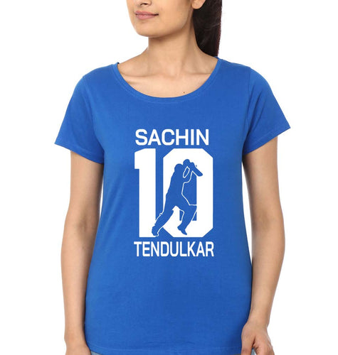 Sachin Tendulkar T-Shirt for Women-Royal Blue-Ektarfa.online