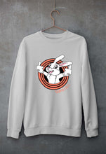 Load image into Gallery viewer, Domrebel Bunny Unisex Sweatshirt for Men/Women-Grey Melange-Ektarfa.online
