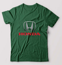 Load image into Gallery viewer, Honda T-Shirt for Men-S(38 Inches)-Bottle Green-Ektarfa.online
