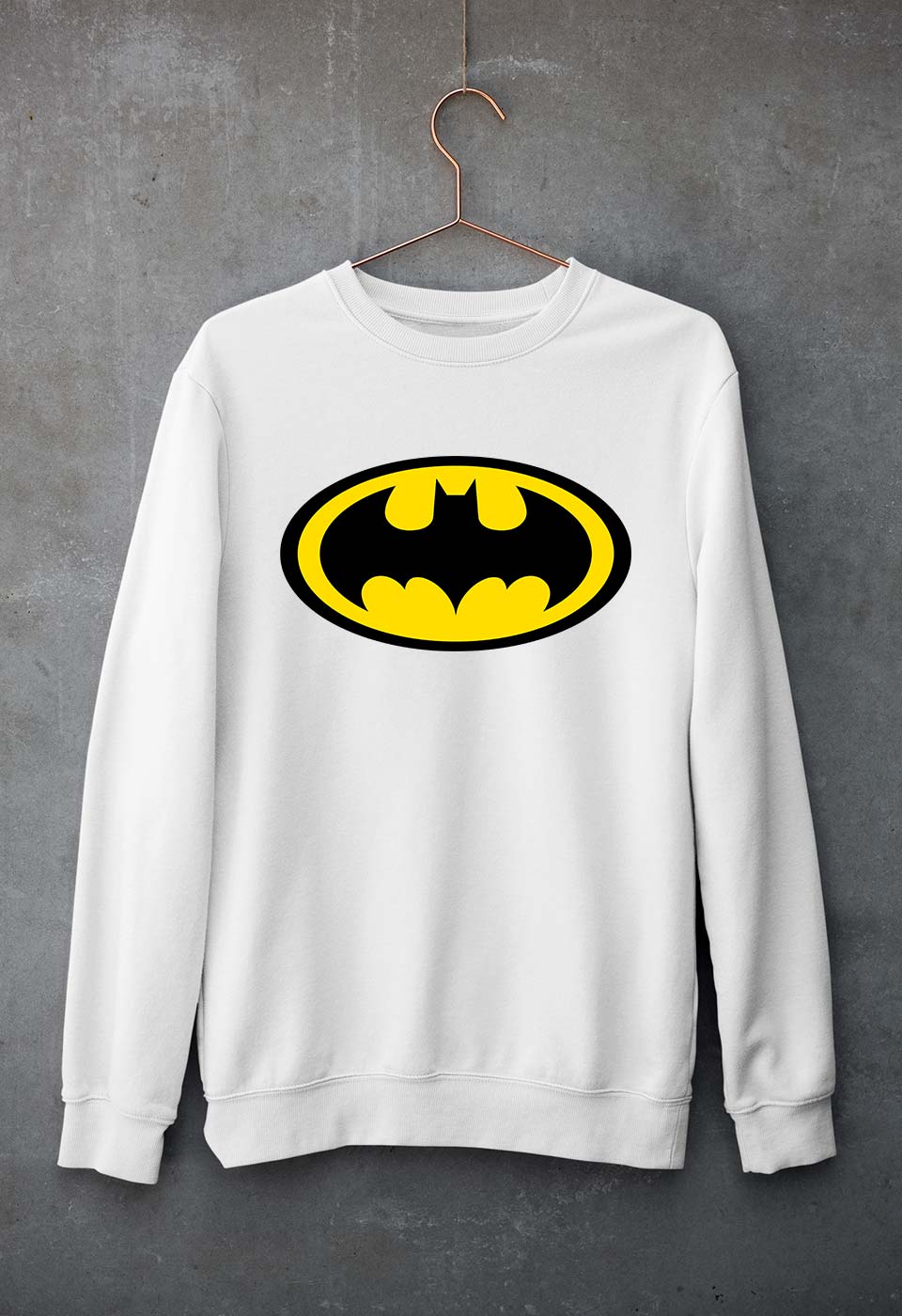 Batman Unisex Sweatshirt for Men/Women-White-Ektarfa.online