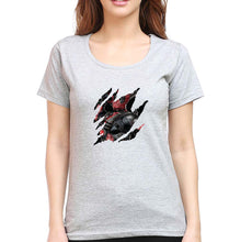 Load image into Gallery viewer, Deadpool T-Shirt for Women-XS(32 Inches)-Grey Melange-Ektarfa.online
