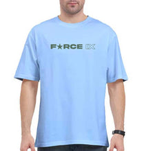 Load image into Gallery viewer, FORCE IX Akshay Kumar Oversized T-Shirt for Men-Baby Blue-Ektarfa.online
