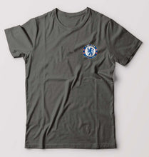 Load image into Gallery viewer, Chelsea Logo T-Shirt for Men-S(38 Inches)-Charcoal-Ektarfa.online
