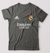 Load image into Gallery viewer, Real Madrid 2021-22 T-Shirt for Men-S(38 Inches)-Charcoal-Ektarfa.online
