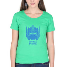 Load image into Gallery viewer, Optimus Prime T-Shirt for Women-flag green-Ektarfa.online

