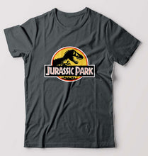 Load image into Gallery viewer, Jurassic Park T-Shirt for Men-S(38 Inches)-Steel Grey-Ektarfa.online
