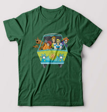 Load image into Gallery viewer, Scooby Doo T-Shirt for Men-S(38 Inches)-Bottle Green-Ektarfa.online
