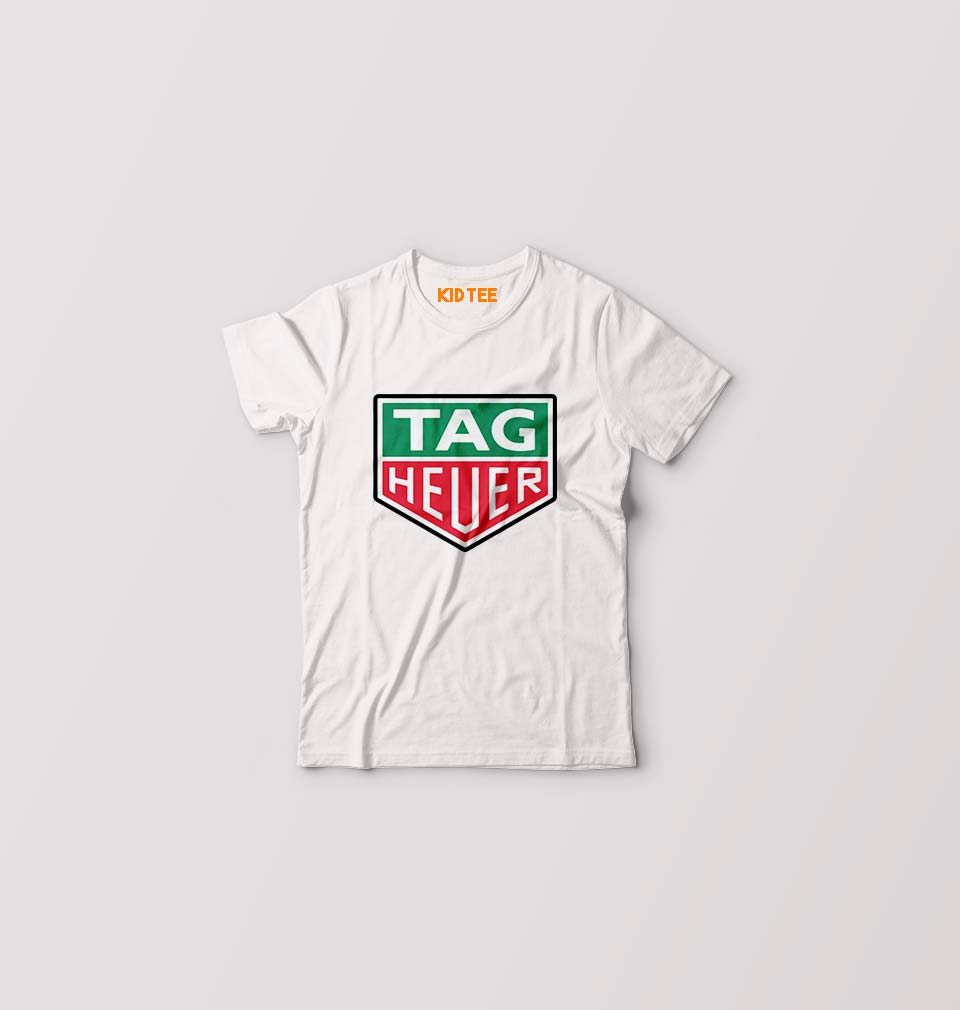TAG Heuer Kids T-Shirt for Boy/Girl-0-1 Year(20 Inches)-White-Ektarfa.online