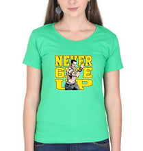 Load image into Gallery viewer, John Cena WWE T-Shirt for Women-XS(32 Inches)-flag green-Ektarfa.online
