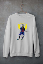 Load image into Gallery viewer, Messi Unisex Sweatshirt for Men/Women-S(40 Inches)-Grey Melange-Ektarfa.online
