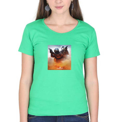 Counter-Strike Global Offensive (CS GO) T-Shirt for Women-flag green-Ektarfa.online