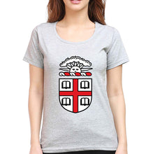 Load image into Gallery viewer, Brown University T-Shirt for Women-Grey Melange-Ektarfa.online
