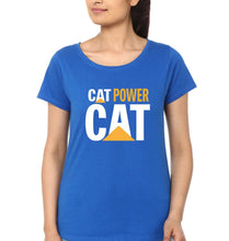 Load image into Gallery viewer, Cat Power T-Shirt for Women-Royal Blue-Ektarfa.online
