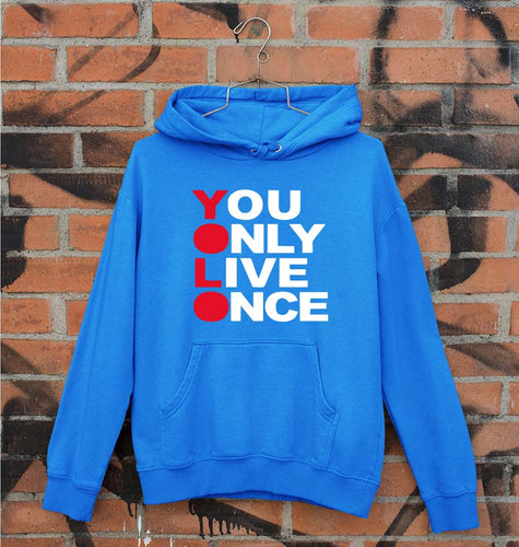 You Live Only Once(YOLO) Unisex Hoodie for Men/Women-Royal Blue-Ektarfa.online