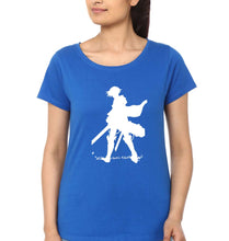 Load image into Gallery viewer, Attack on Titan T-Shirt for Women-Royal Blue-Ektarfa.online
