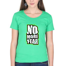 Load image into Gallery viewer, Fear T-Shirt for Women-XS(32 Inches)-Flag Green-Ektarfa.online
