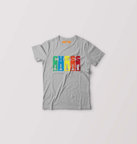 Chess Kids T-Shirt for Boy/Girl-0-1 Year(20 Inches)-Grey-Ektarfa.online