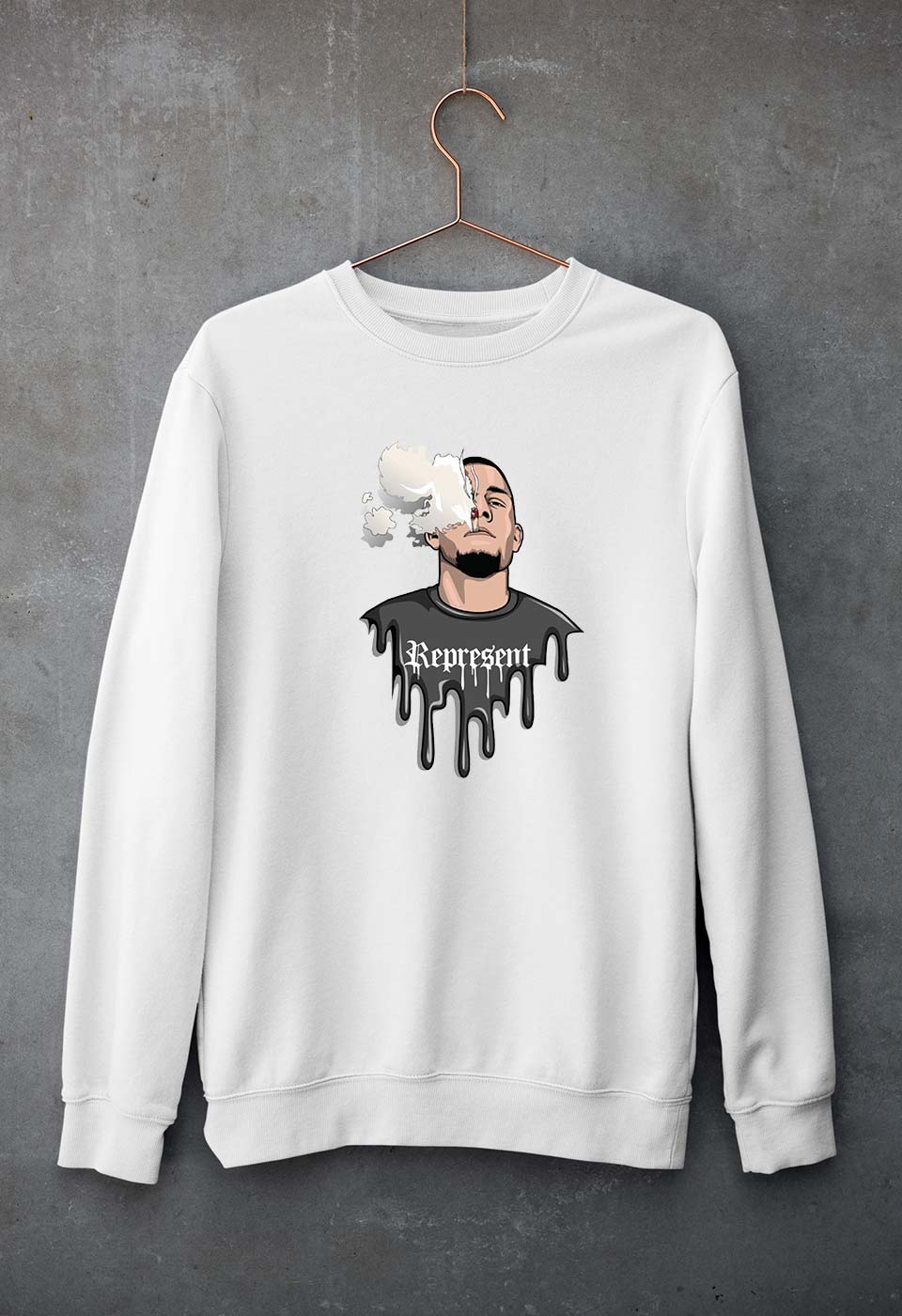 Nate Diaz UFC Unisex Sweatshirt for Men/Women-White-Ektarfa.online