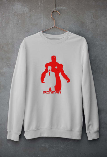 Iron Man Unisex Sweatshirt for Men/Women-Grey Melange-Ektarfa.online