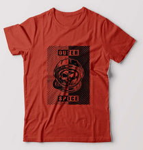 Load image into Gallery viewer, Outer Space T-Shirt for Men-S(38 Inches)-Brick Red-Ektarfa.online
