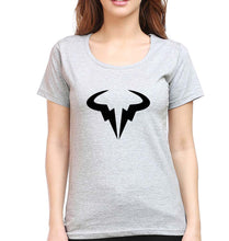 Load image into Gallery viewer, Rafael Nadal (RAFA) T-Shirt for Women-XS(32 Inches)-Grey Melange-Ektarfa.online
