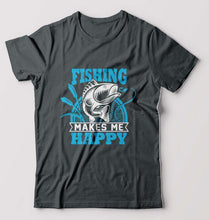 Load image into Gallery viewer, Fishing T-Shirt for Men-Steel grey-Ektarfa.online
