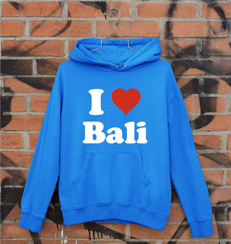 I Love Bali Unisex Hoodie for Men/Women-Royal Blue-Ektarfa.online