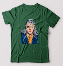 Load image into Gallery viewer, Billie Eilish T-Shirt for Men-S(38 Inches)-Dark Green-Ektarfa.online
